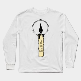 Black Flame Candle Hocus Pocus Long Sleeve T-Shirt